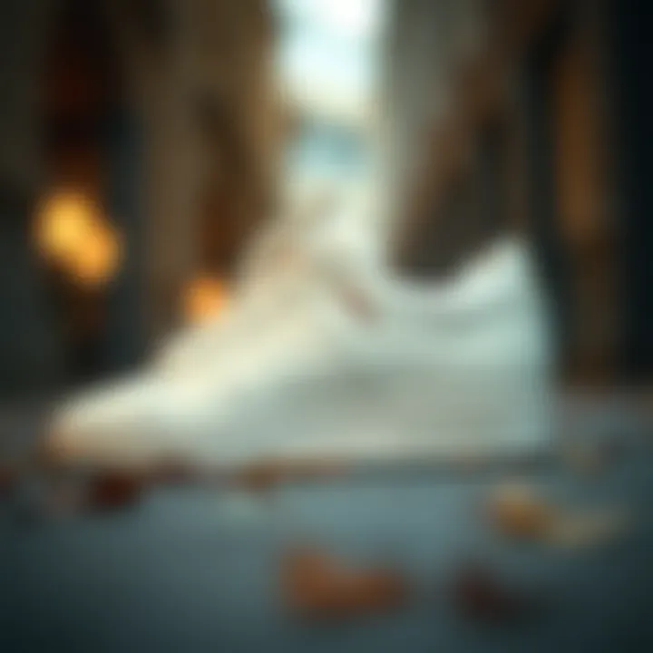 Profile view of the Adidas Forum 84 Low Cream highlighting its design elements