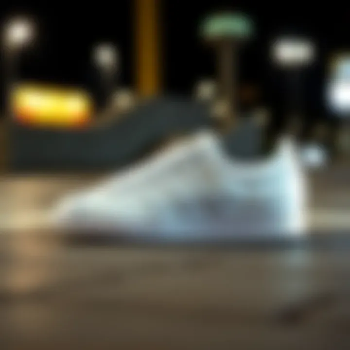 Classic silhouette of the adidas Samba White sneaker