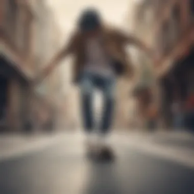 Skateboarder performing tricks while wearing Adidas Suede Superstar sneakers