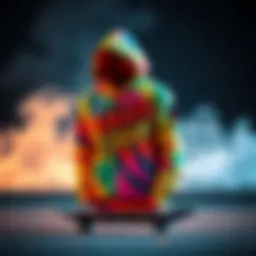 Vibrant hoodie design reflecting skate culture