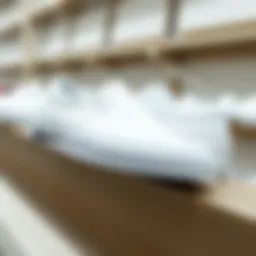 An elegant display of all white slip on shoes showcasing their minimalist design