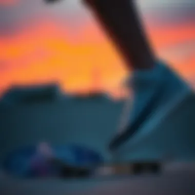 Collaboration Between Athlete and Nike Designers Athlete collaborating with Nike designers to innovate skate footwear