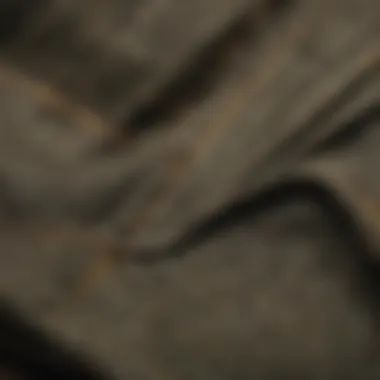 Close-Up of Canvas Fabric A close-up of canvas fabric highlighting texture and stitching
