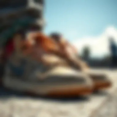 Unique Features of Champion Shoes Close-up of Champion shoes highlighting their unique features.