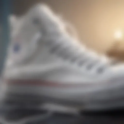 Classic design of Converse Chuck Taylor All Star white high tops