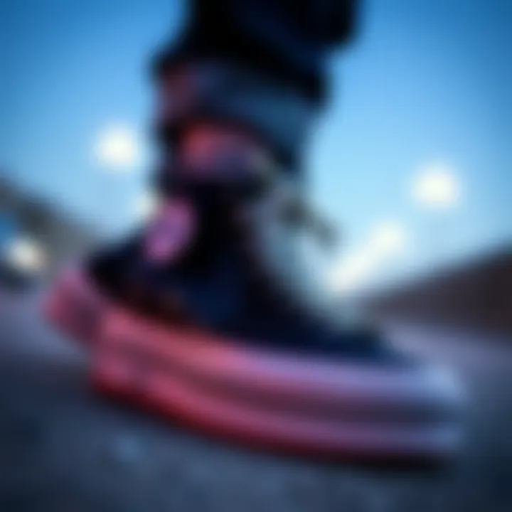 Fashionable Styling with Converse Black Platform High Tops Converse black platform high tops paired with street fashion