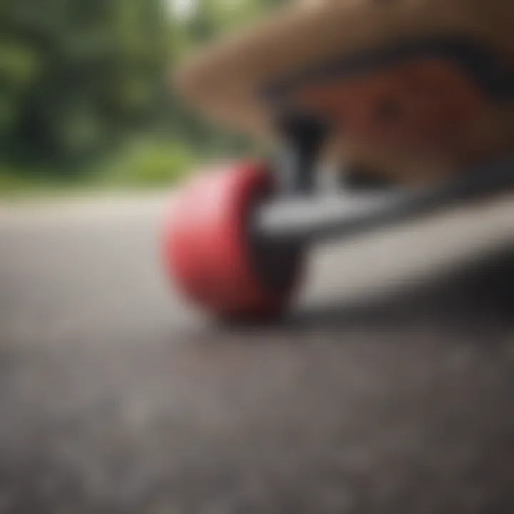 Grip tape applied to a skateboard with a textured surface