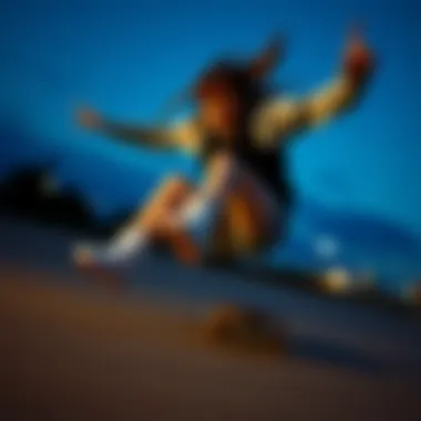 An action shot of a female skater demonstrating agility while wearing DC Hi Tops.