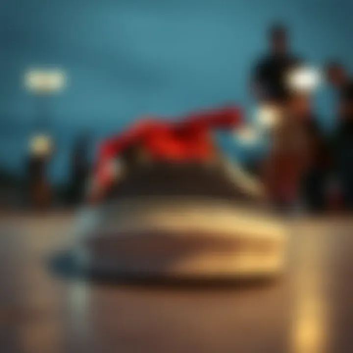 Limited-Edition Collaboration A close-up of a limited-edition Vans collaboration with an artist.