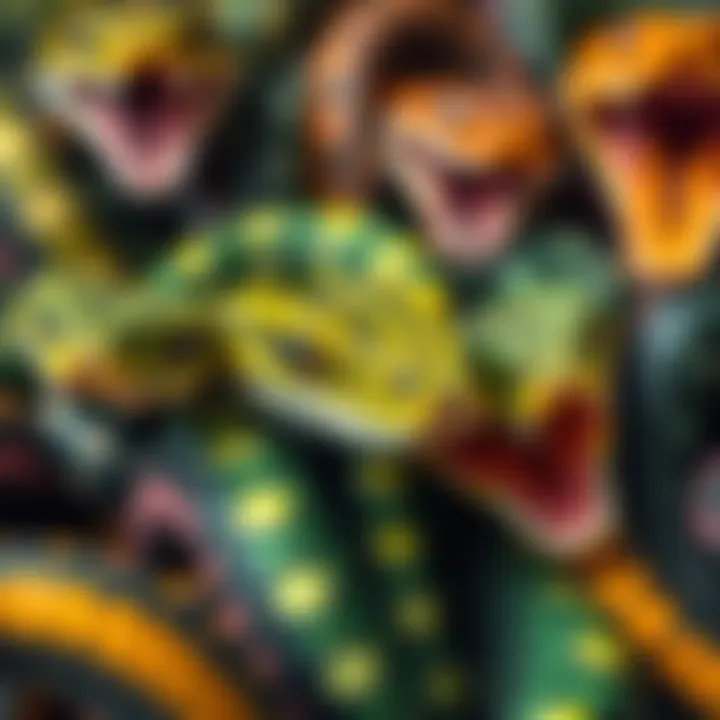 Collage of various Pit Vipers styles