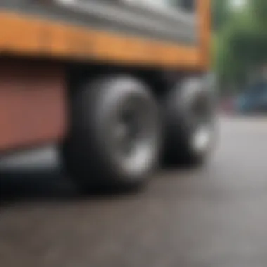 A close-up of skateboard truck materials showcasing durability