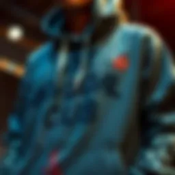 A close-up of Anti-Social Club hoodie showcasing its unique graphics