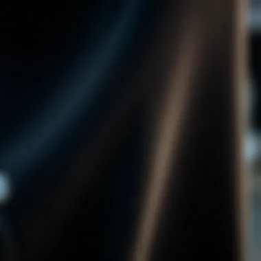 Close-up of black fleece fabric highlighting texture