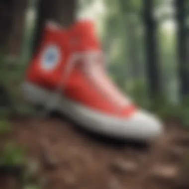 Converse High Tops: A Perfect Blend of Style and Nature Converse high tops in a natural outdoor setting