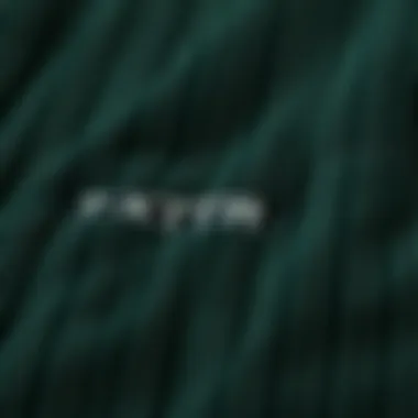 Texture Matters: The Corduroy Fabric Close-up detail of the texture of a dark green corduroy jacket