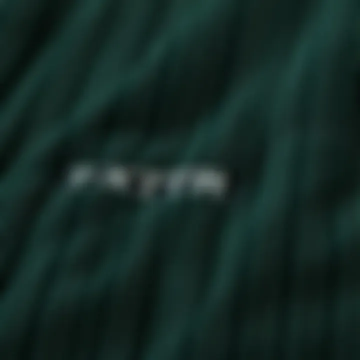 Texture Matters: The Corduroy Fabric Close-up detail of the texture of a dark green corduroy jacket