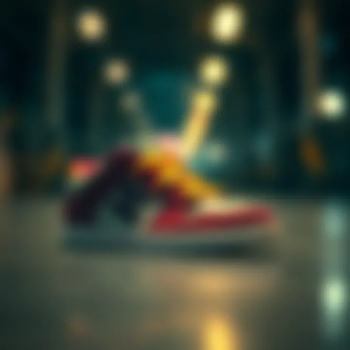 Stylish DC Shoes showcasing vibrant designs and patterns