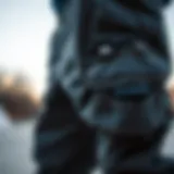 A close-up of Dickies cargo pants showcasing durable fabric and stitching