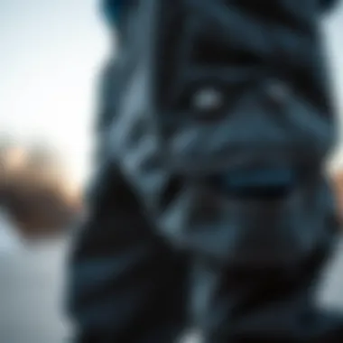 Durability and Craftsmanship of Dickies Cargo Pants A close-up of Dickies cargo pants showcasing durable fabric and stitching