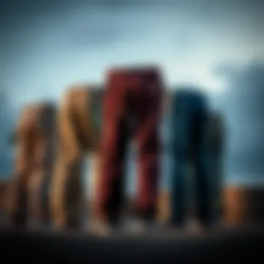 The Evolution of Dickies Cargo Pants Over Time A historical display of Dickies cargo pants through the decades