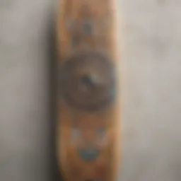 A vibrant Goodwood skateboard deck showcasing its unique graphic design