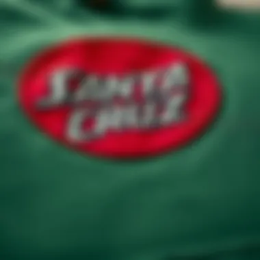 Detail shot of the fabric and stitching of the hoodie