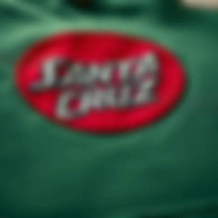 Detail shot of the fabric and stitching of the hoodie