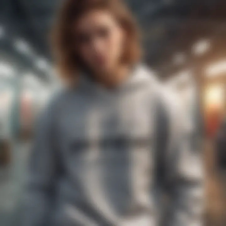 An innovative sweatshirt design that combines functionality with aesthetic appeal.