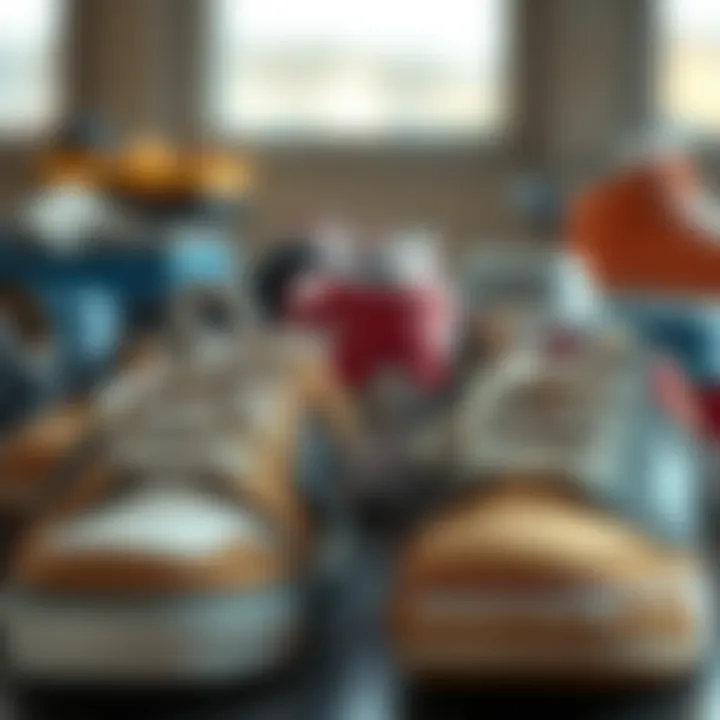 Materials and Construction of Kyle Walker's Skate Shoes Variety of materials used in Kyle Walker's skate shoes displayed together