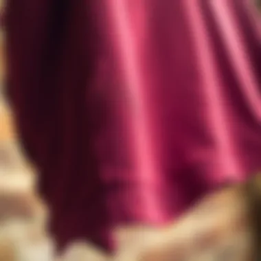 Fabric Texture Insights Close-up of fabric texture showcasing the material of tight shirts