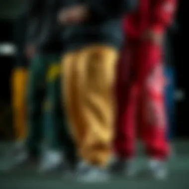 Collection of Nike cuffed sweatpants in various colors