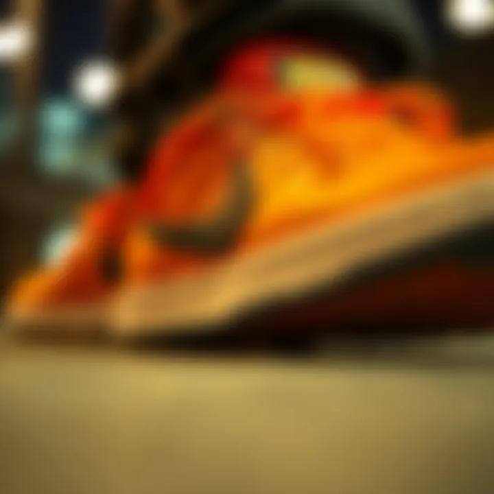 Close-up of Nike footwear designed for both fashion and function