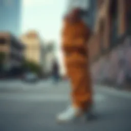 Stylish Nike utility pants showcased in an urban setting