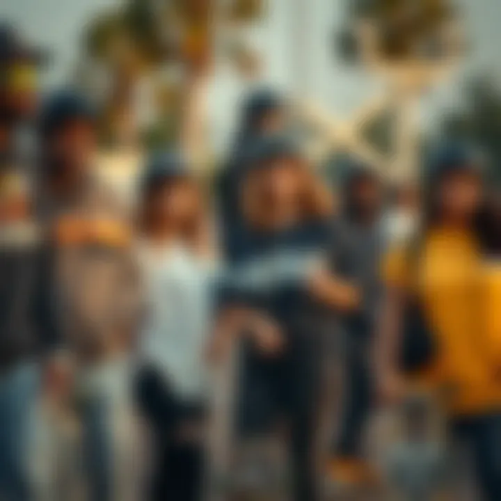 Diverse plus size individuals showcasing skatewear accessories