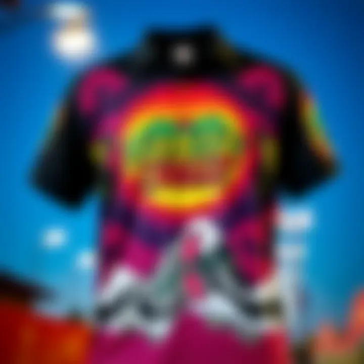 Vibrant Santa Cruz shirt design showcasing skate imagery