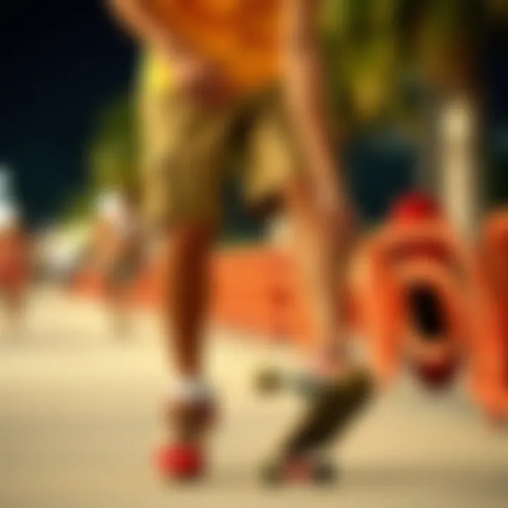 Casual Style with Skate Culture Influence Casual skate culture outfit with shorts