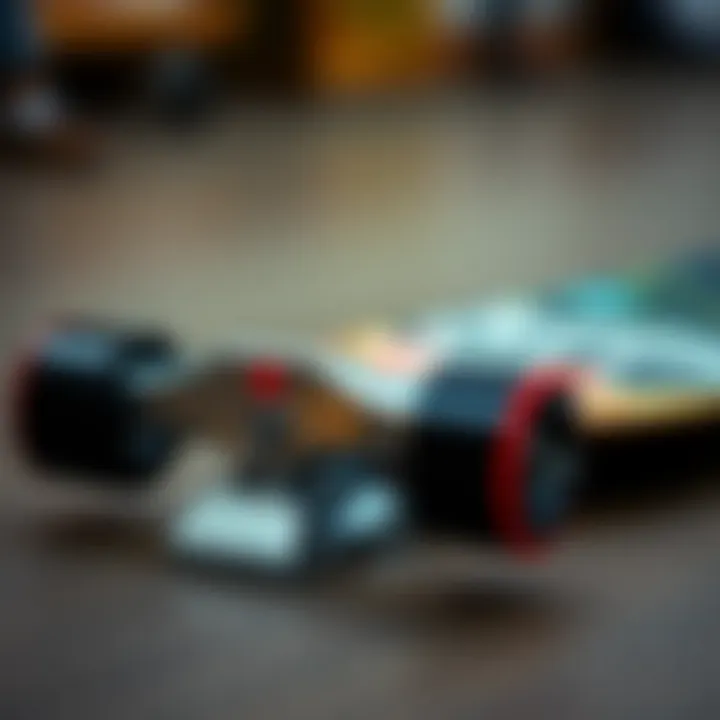 Essential Components of a 7.75 Skateboard Components of a 7.75 skateboard complete, showcasing trucks and wheels