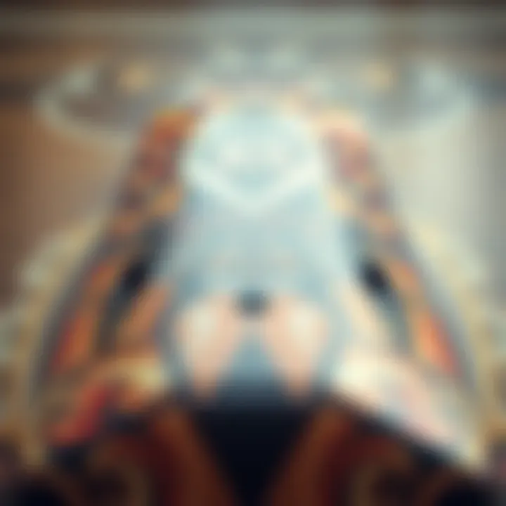 Aesthetic Appeal of 7.75 Skateboard Decks Detailed view of a 7.75 skateboard deck with graphic design