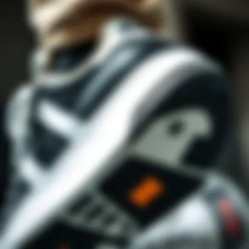 Close-up view of Adidas skate shoes showcasing their advanced grip technology