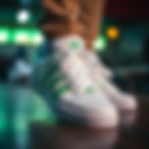 Exploring the Aesthetic and Functionality of White Adidas with Green Accents in Skate Culture Introduction