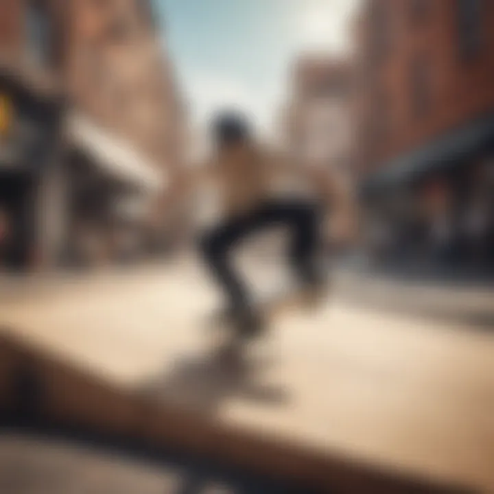 An action shot of a finger board performing tricks on a miniature ramp.