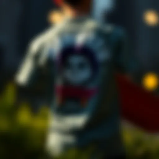 Dynamic Design of a Manifest T-Shirt A vibrant manifest t-shirt design featuring skateboard graphics