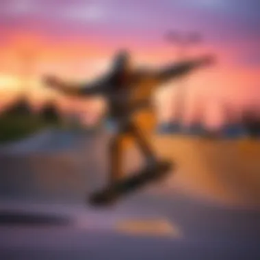 Skateboarding in Style A skateboarder wearing a craft hoodie while performing a trick at a skate park.