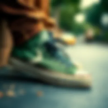 Historical Significance of Court Green Converse Vintage advertisement for Court Green Converse