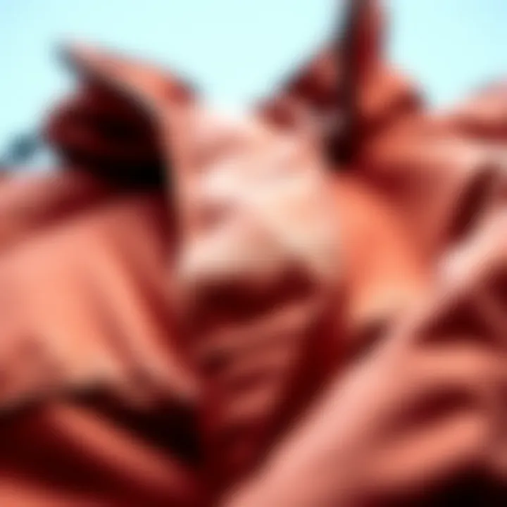 A close-up view of the intricate stitching on an LRG jacket, showcasing its quality and craftsmanship.