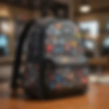 Customized Pacsun mini backpack showcasing personalized patches