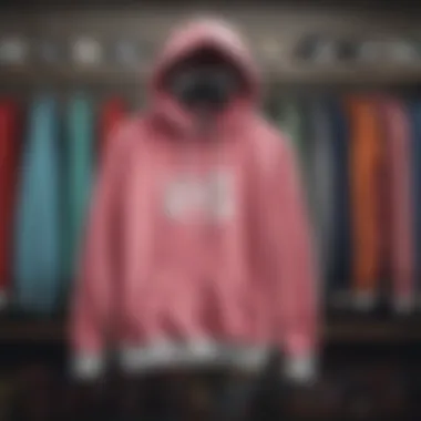 A range of Vans hoodie colors displayed creatively