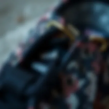 Close-up of materials used in Vans MTE Black Camo