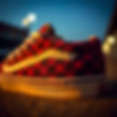 Detail of the iconic Vans Old Skool side stripe