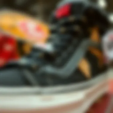 Close-up of Vans Slayer Sk8 Hi performance features